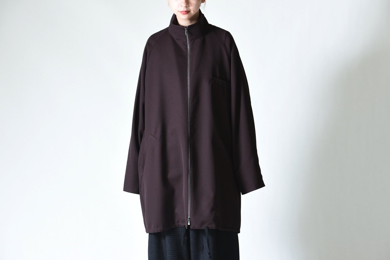 BISHOOL Wool Gabardine 90 Zip Coat brown - セットアップ
