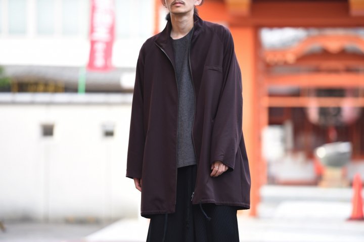 BISHOOL Wool Gabardine 90 Zip Coat brown - セットアップ