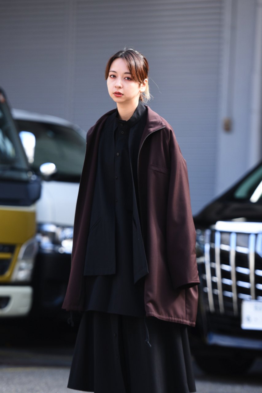 好評 BISHOOL ビシュール Long ダブル アウター ロングコート 黒