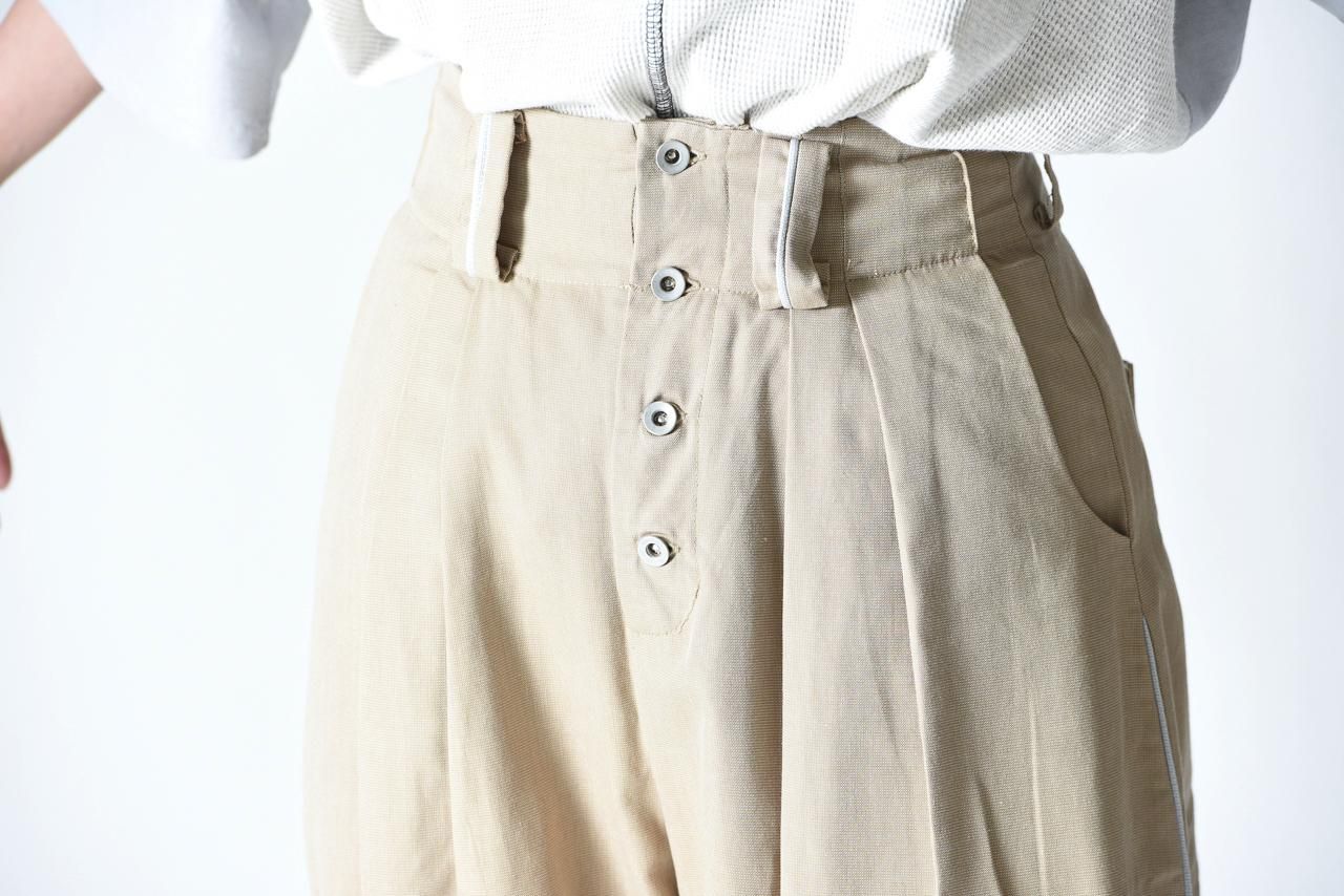 sneeuw ボタンフライパンツ Beige - BISHOOL,Edwina Horl,My