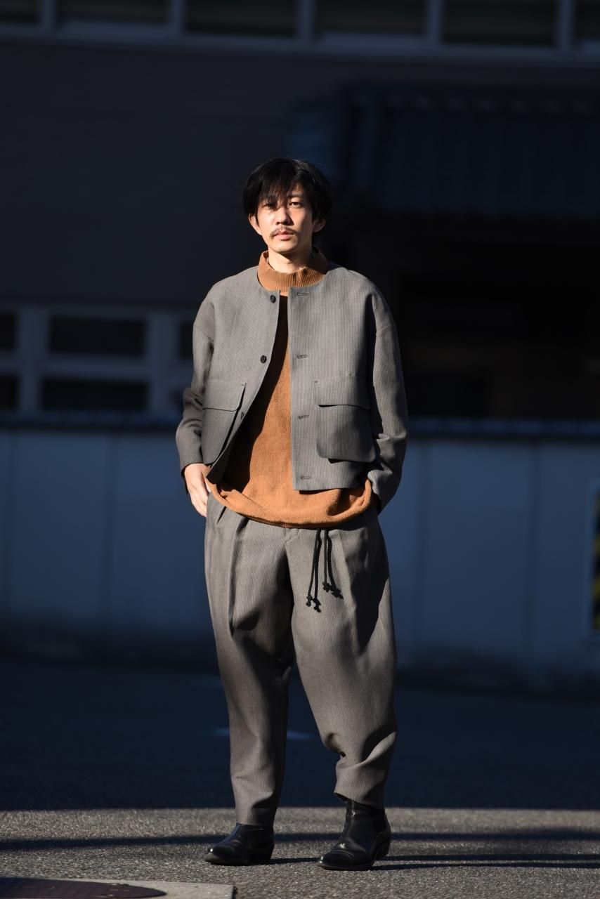 ETHOSENS（エトセンス）の「Honeycomb tapered slacks（その他