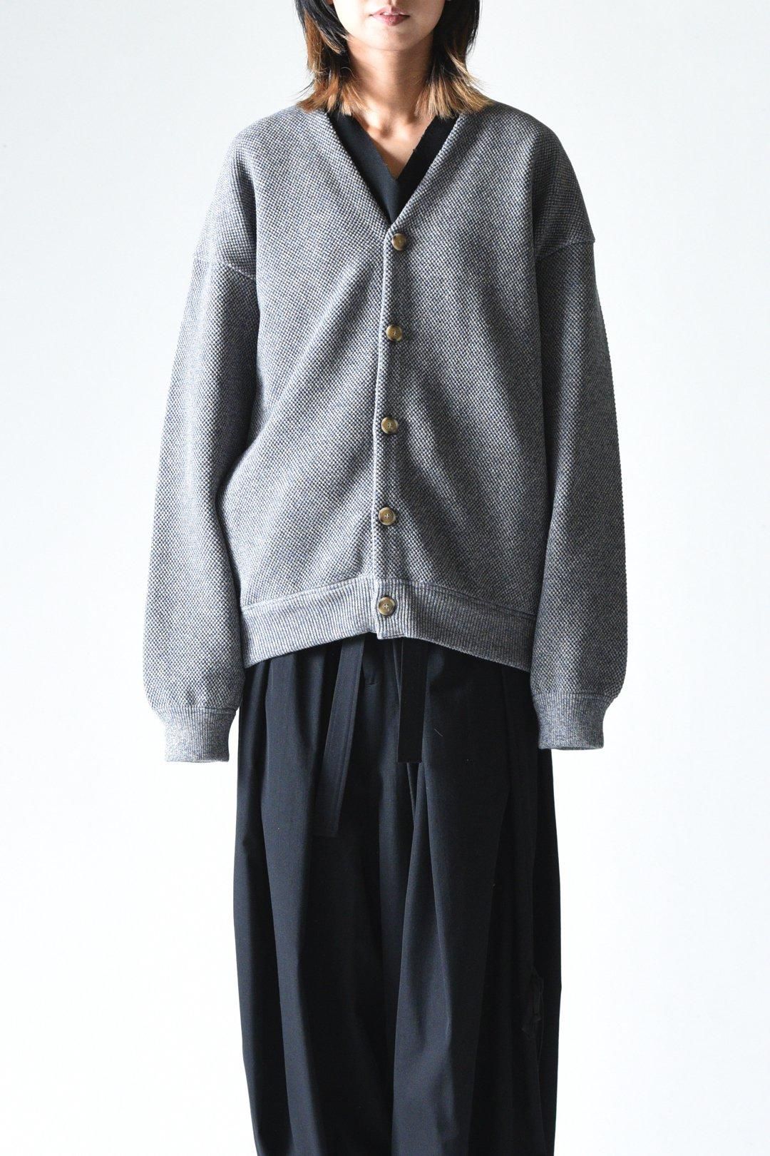 crepuscule Moss Stitch V Neck Cardigan Blue - BISHOOL,Edwina Horl