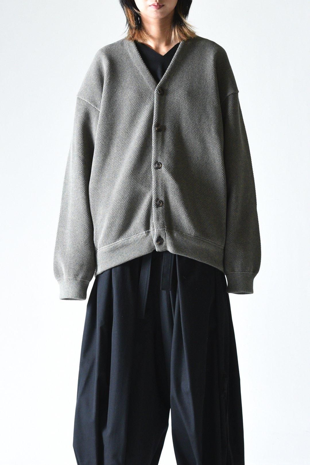 crepuscule Moss Stitch V Neck Cardigan Green - BISHOOL,Edwina Horl