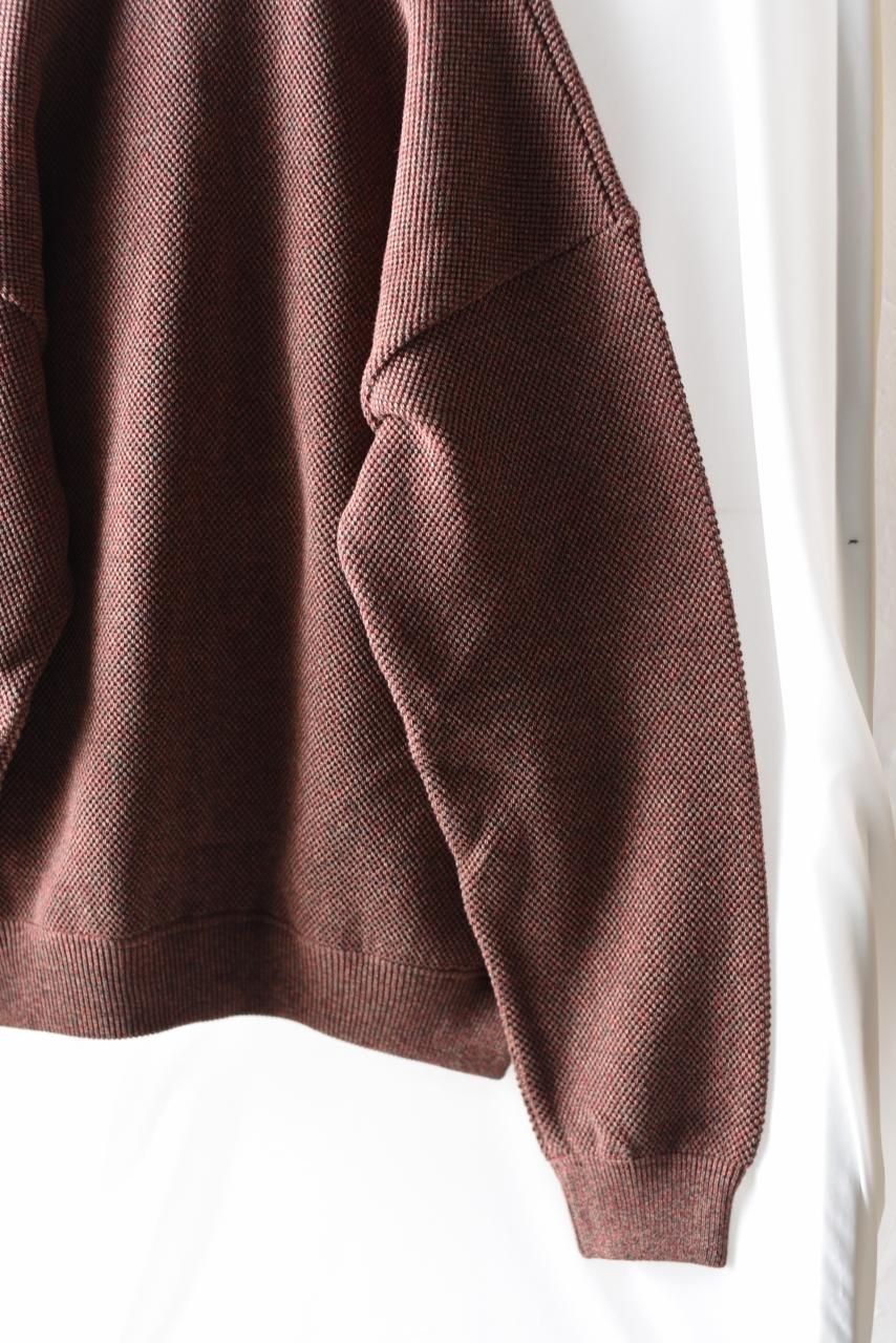 【極美品】ラッセルノ STITCH BLOUSON ルチャ 総柄 完売品 2XL YASHIKI - 【ラスト1点】【25SS】Seika Knit Blouson(MIX GRAY