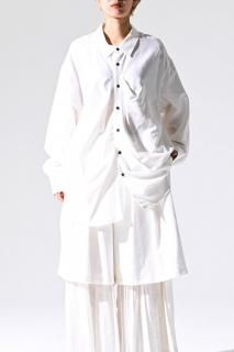 NEPHOLOGIST Tuck Clag Shirt white