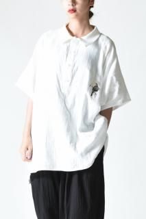 BISHOOL Emb Double Gauze Big Polo white