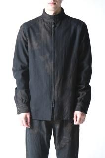 kujaku mizokakushi shirt wool/silk bleach