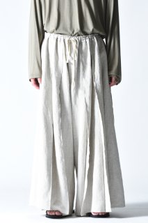 BISHOOL  Linen Wide Pleats 袴 Pants kinari