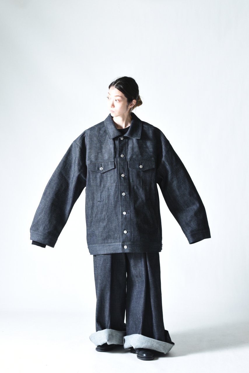 VOAAOV オーバーサイズデニムジャケット Indigo - BISHOOL,Edwina Horl