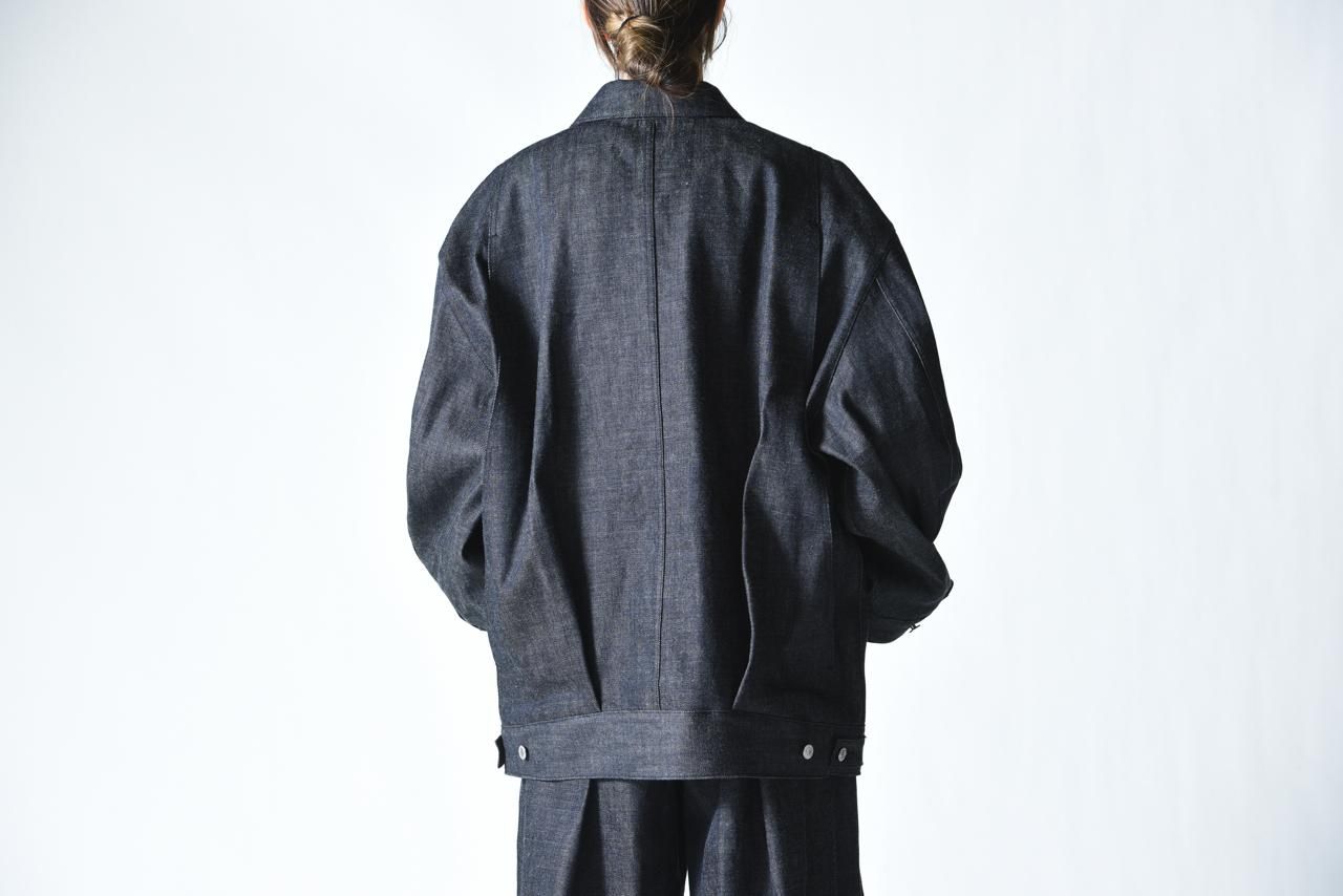 voaaov オーバーサイズジャケット　定価約44000円 美品　シンプル VOAAOV オーバーサイズデニムジャケット Indigo - BISHOOL