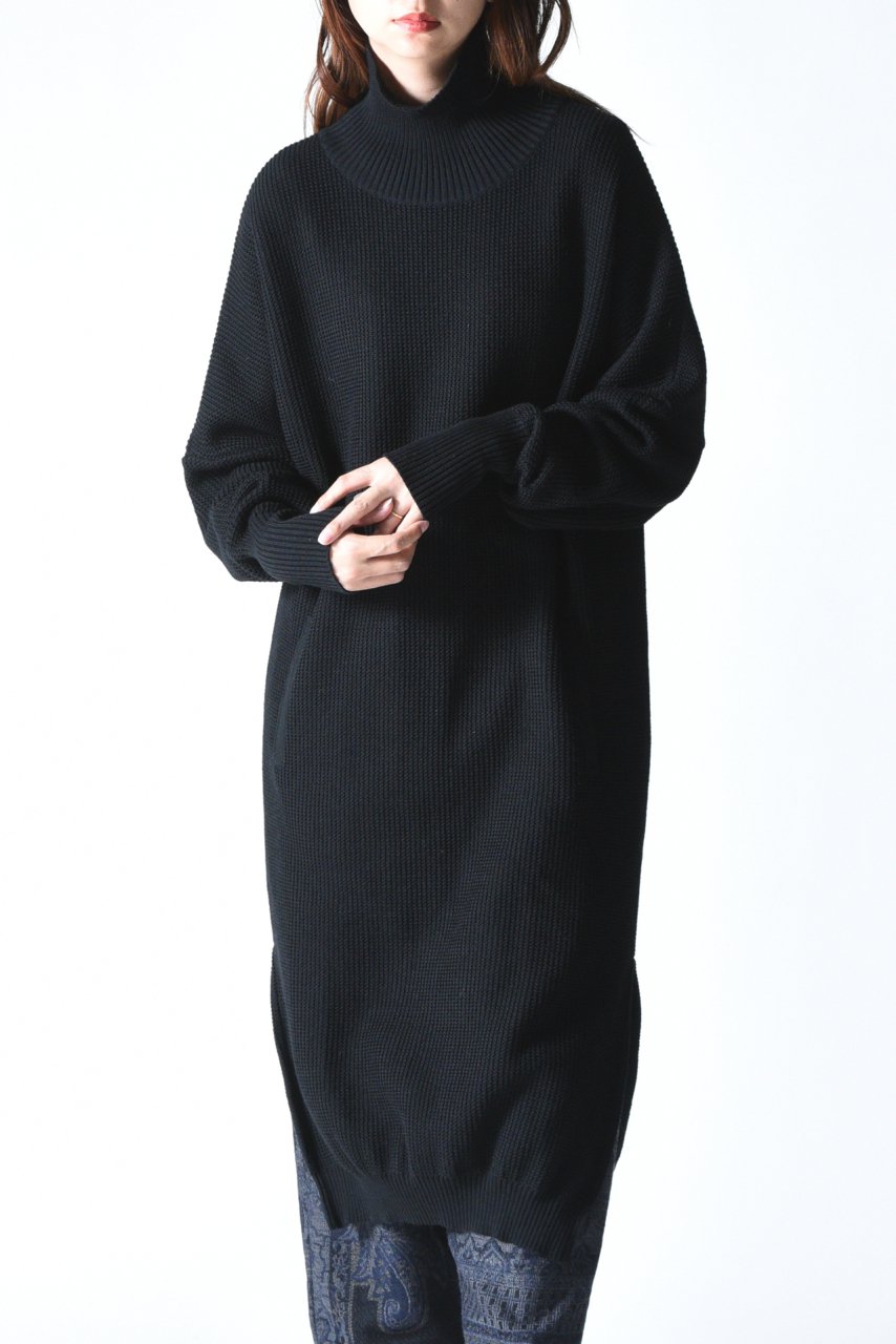 louren ローレン vneck cocoon knit onepiece 茶 - ワンピース