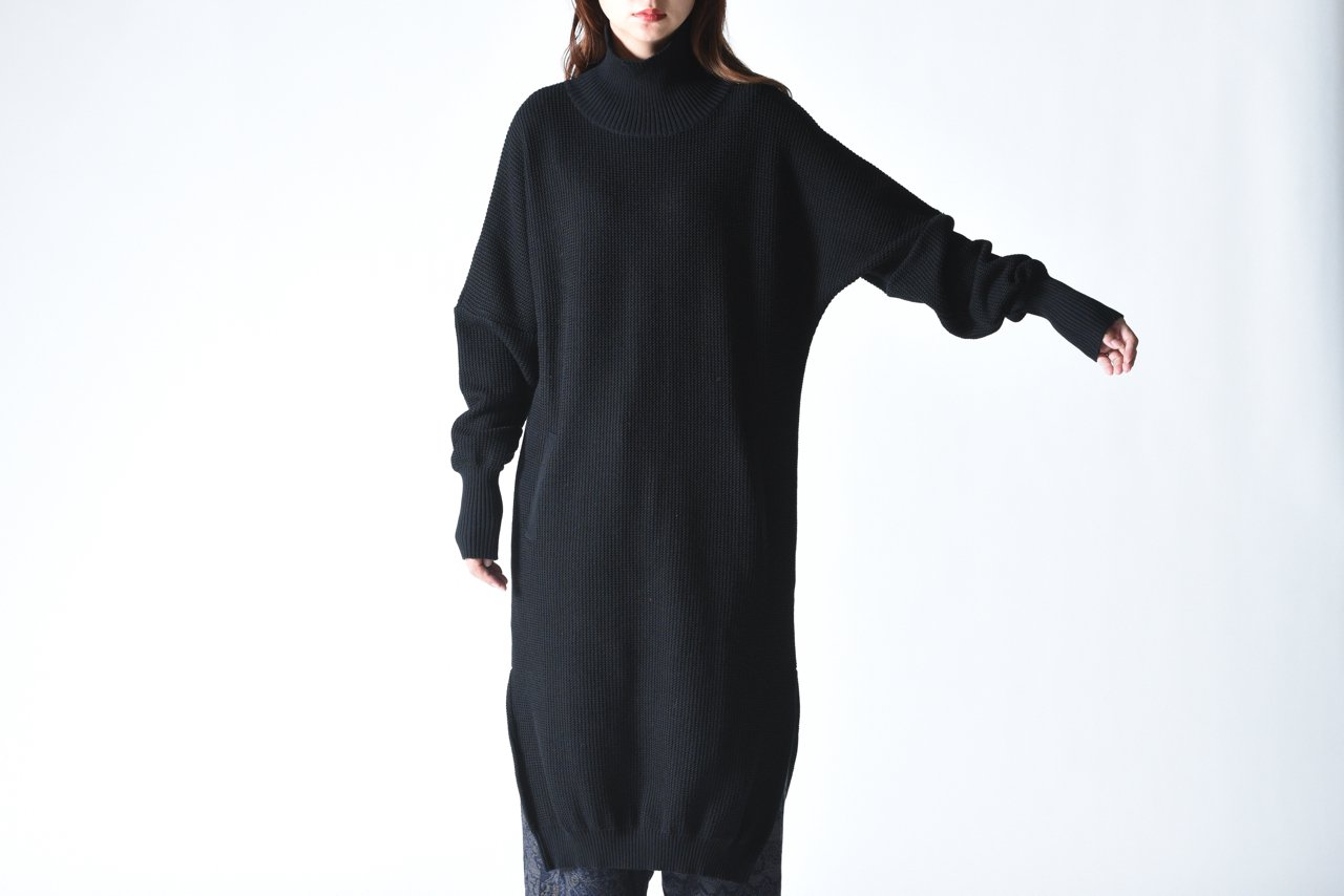 YANTOR Plating Knit Cocoon One-Piece Black - BISHOOL,Edwina Horl ...