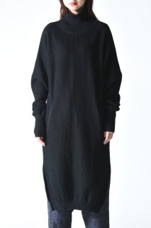 YANTOR Plating Knit Cocoon One-Piece Black
