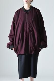 YANTOR Chambray Wool Wide Blouson Enji