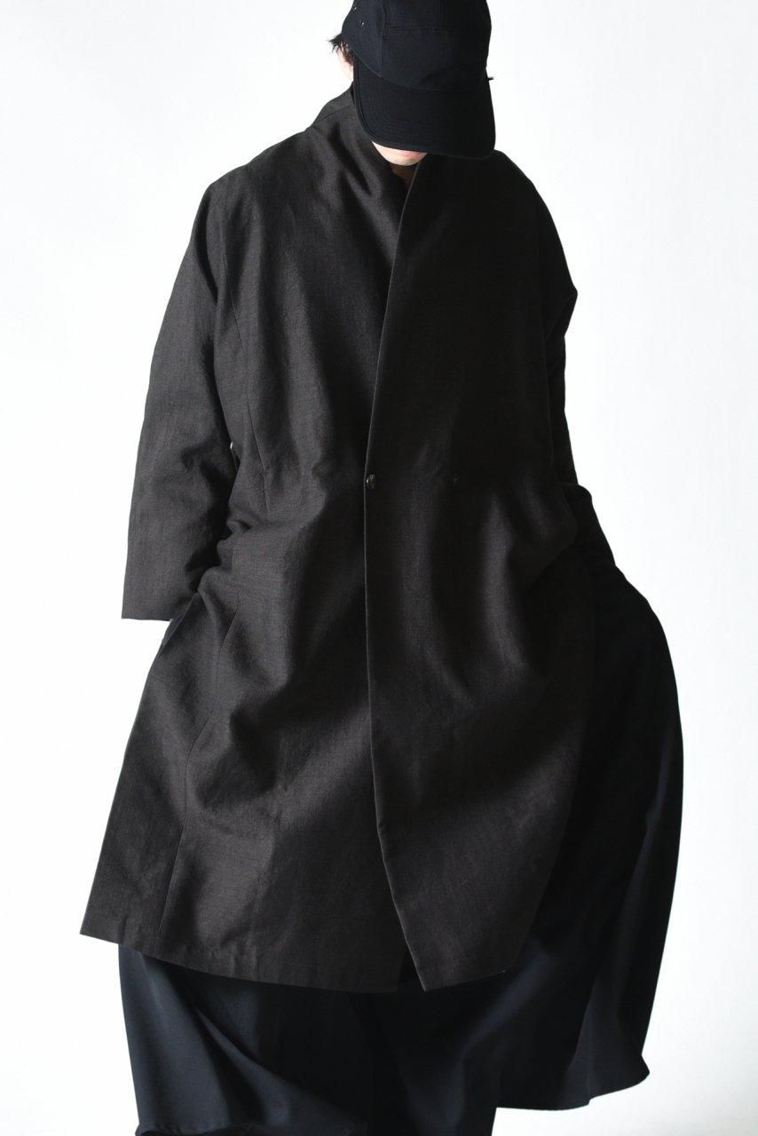 YANTOR Linenwool Slit Coat black - BISHOOL,Edwina Horl,My
