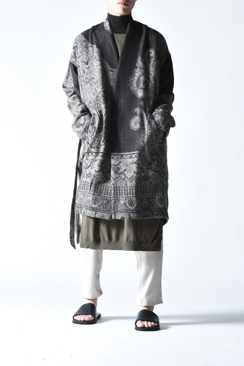 Tibetan Paisley Jacquard Gown Coatジャケット・アウター