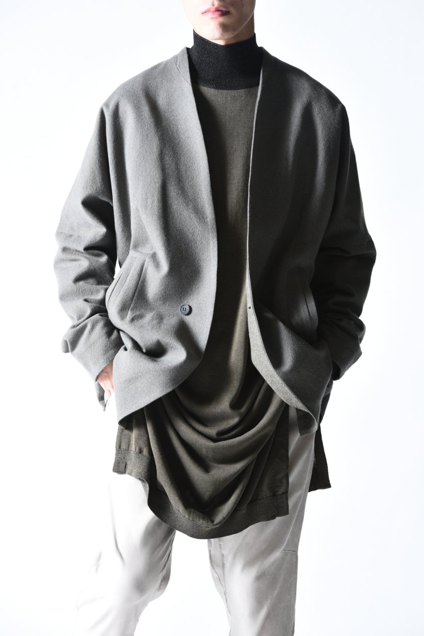 YANTOR Stone Nep Dolman Jacket Gray - BISHOOL,Edwina Horl,My