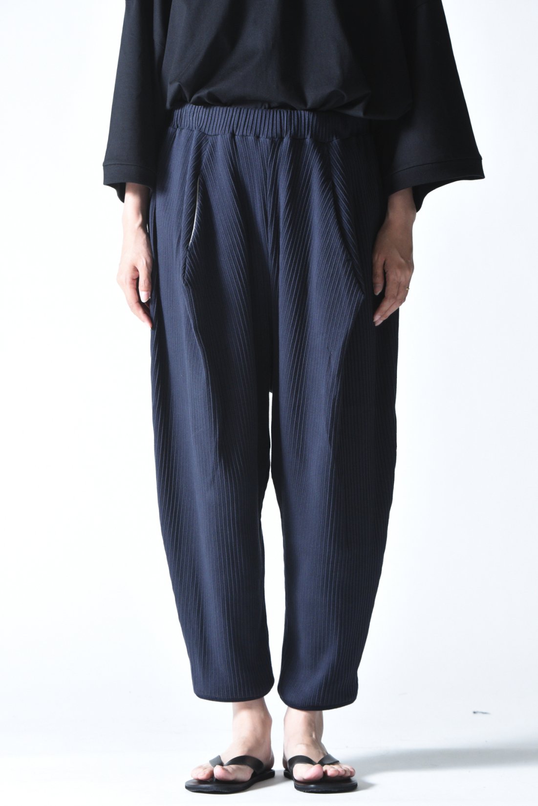 sneeuw リブコクーンパンツ Charcoal Gray - BISHOOL,Edwina Horl,My