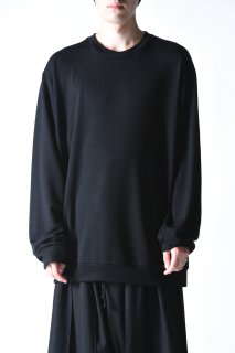 ETHOSENS Crew Neck Sweatshirt Black / OVIE STUDIO limited Super Big
