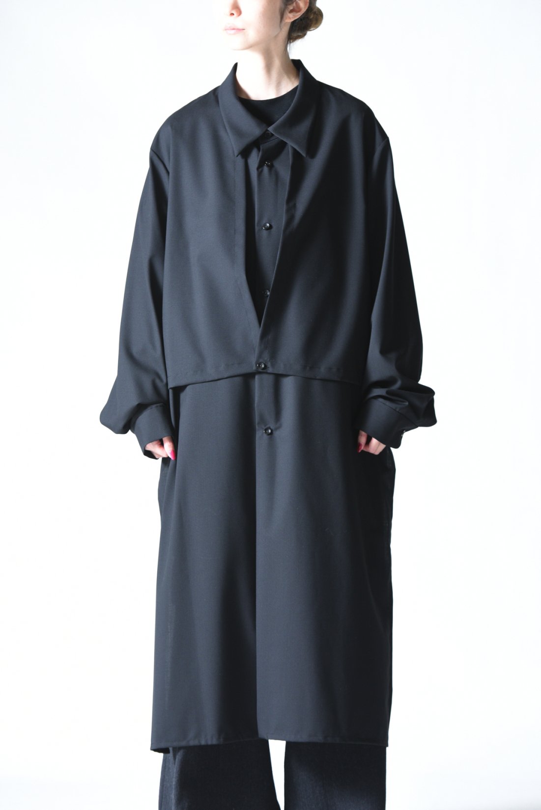 ETHOSENS Coat Shirt Black - BISHOOL,Edwina Horl,My Beautiful