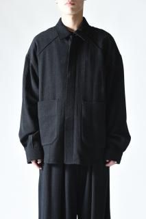 ジャケット・アウター VOAAOV Soft Wool Twill Blouson Black 2023AW】VOAAOV (ヴォアーブ) 