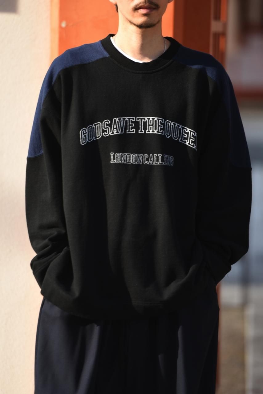 ESSAY NEW WAVE SWEAT Black×Navy - BISHOOL,Edwina Horl,My ESSAY NEW WAVE SWEAT Black×Navy - BISHOOL,Edwina Horl,My