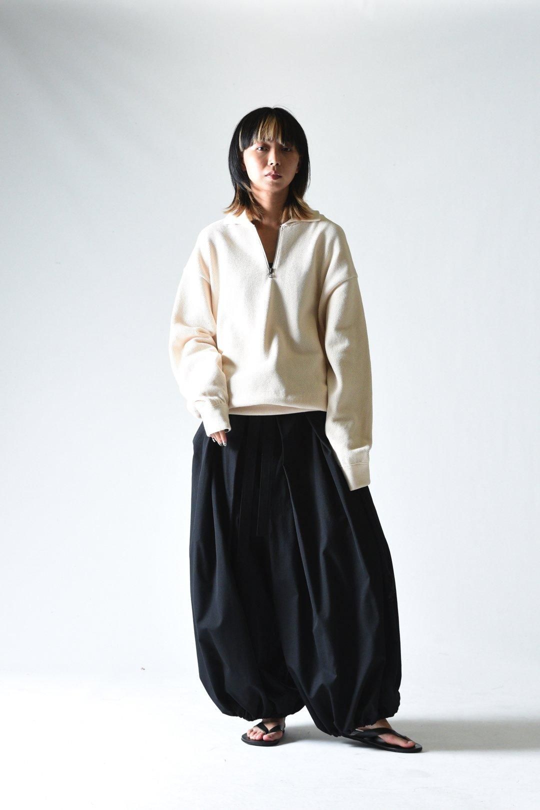 crepuscule Moss Stitch Zip Polo Ivory - BISHOOL,Edwina Horl,My