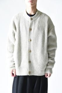 crepuscule Low Gauge Crewneck Cardigan Beige