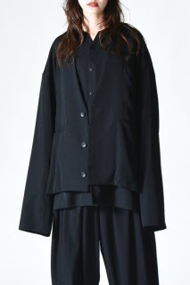 BISHOOL Wool Gabardine TSUNE-GI Jacket black