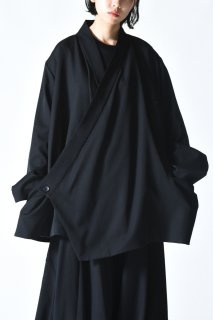 BISHOOL Wool Gabardine KIMONO Drape Jacket