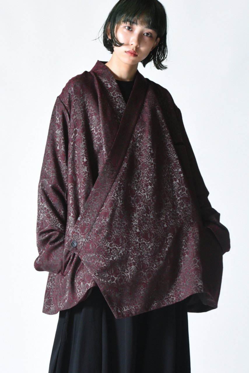 BISHOOL Jacquard KIMONO Drape Jacket red - BISHOOL,Edwina Horl,My