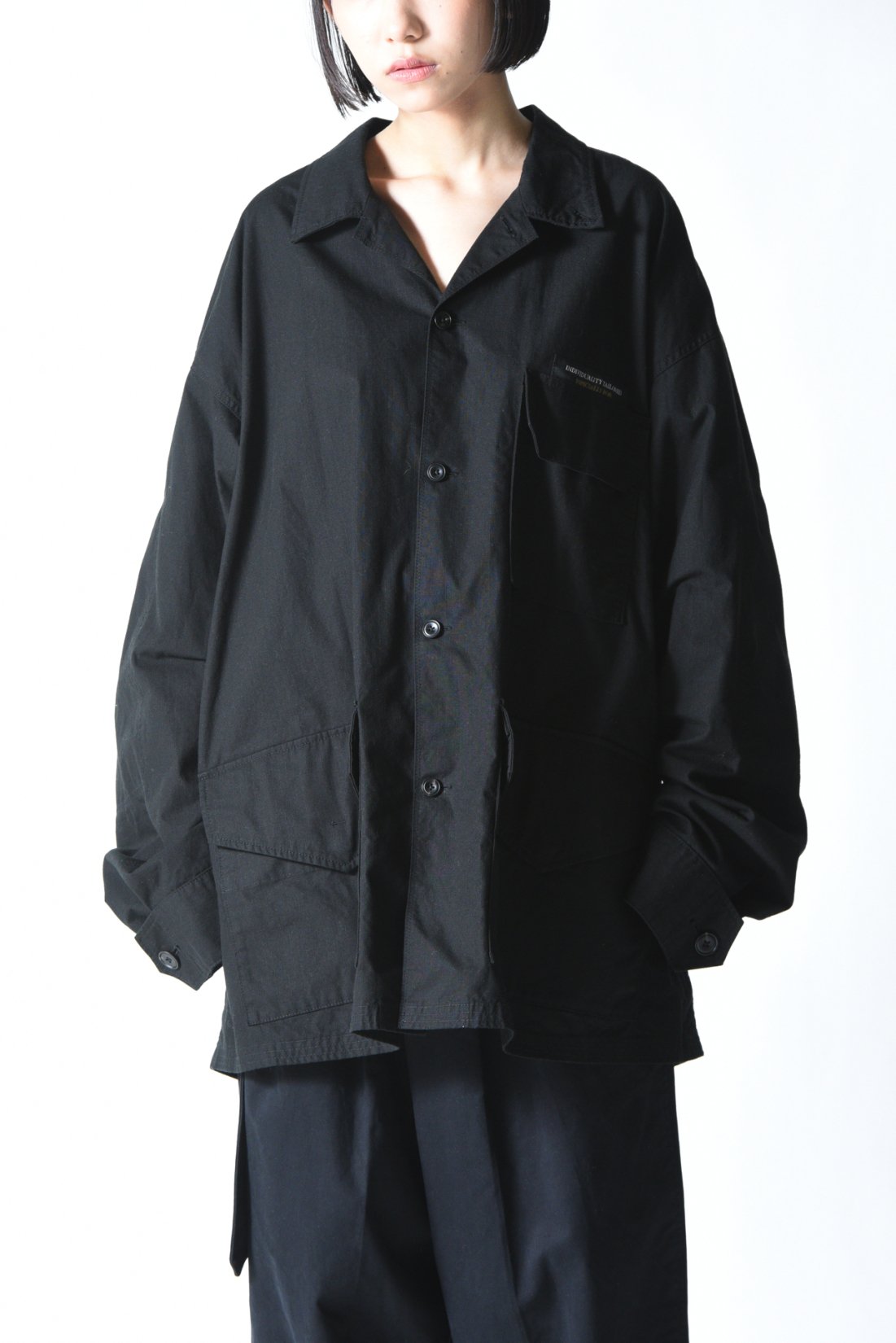 ESSAY BDU SHIRT JACKET Black - BISHOOL,Edwina Horl,My Beautiful