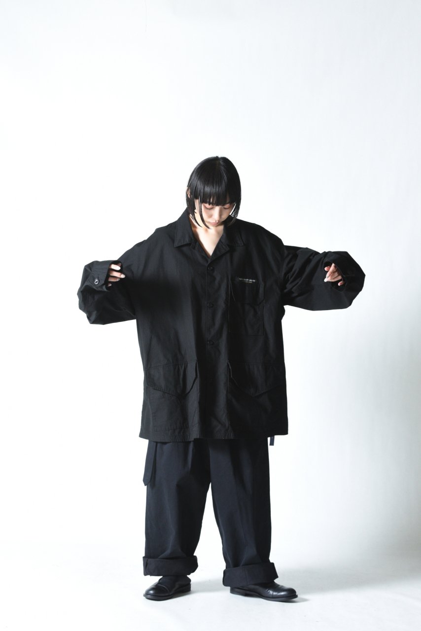 ESSAY BDU SHIRT JACKET Black - BISHOOL,Edwina Horl,My Beautiful