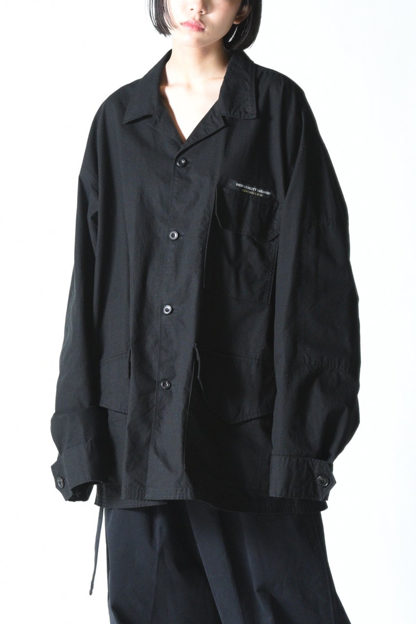 ESSAY BDU SHIRT JACKET Black - BISHOOL,Edwina Horl,My