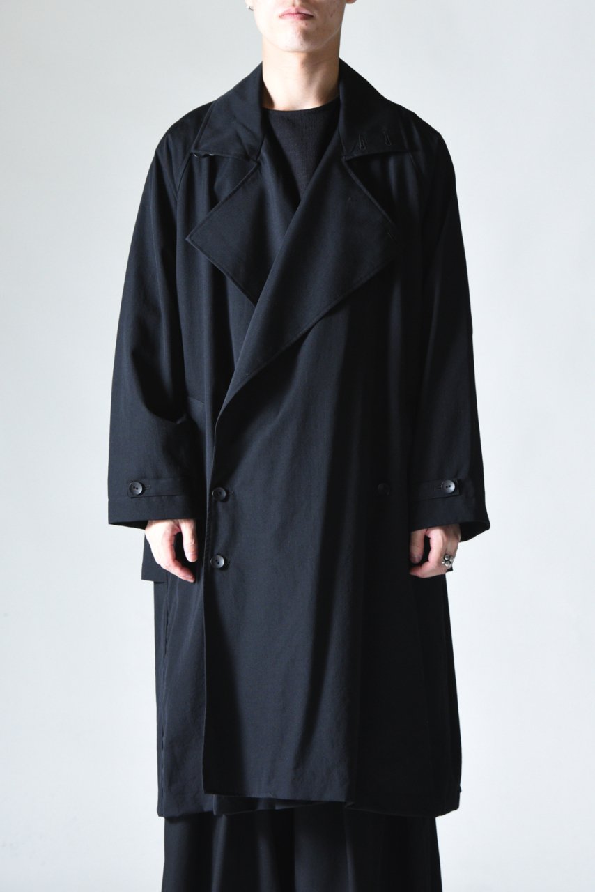 BISHOOL Wool Gabardine Big Lapel Over Trench Coat - Edwina  Horl,YANTOR,ETHOSENS等取扱い OVIE STUDIO の通販サイト