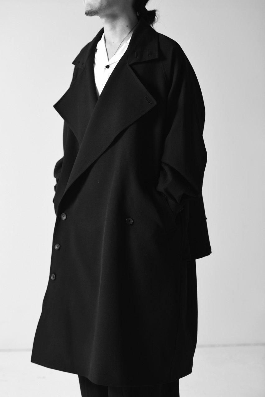 BISHOOL Wool Gabardine Big Lapel Over Trench Coat - Edwina  Horl,YANTOR,ETHOSENS等取扱い OVIE STUDIO の通販サイト