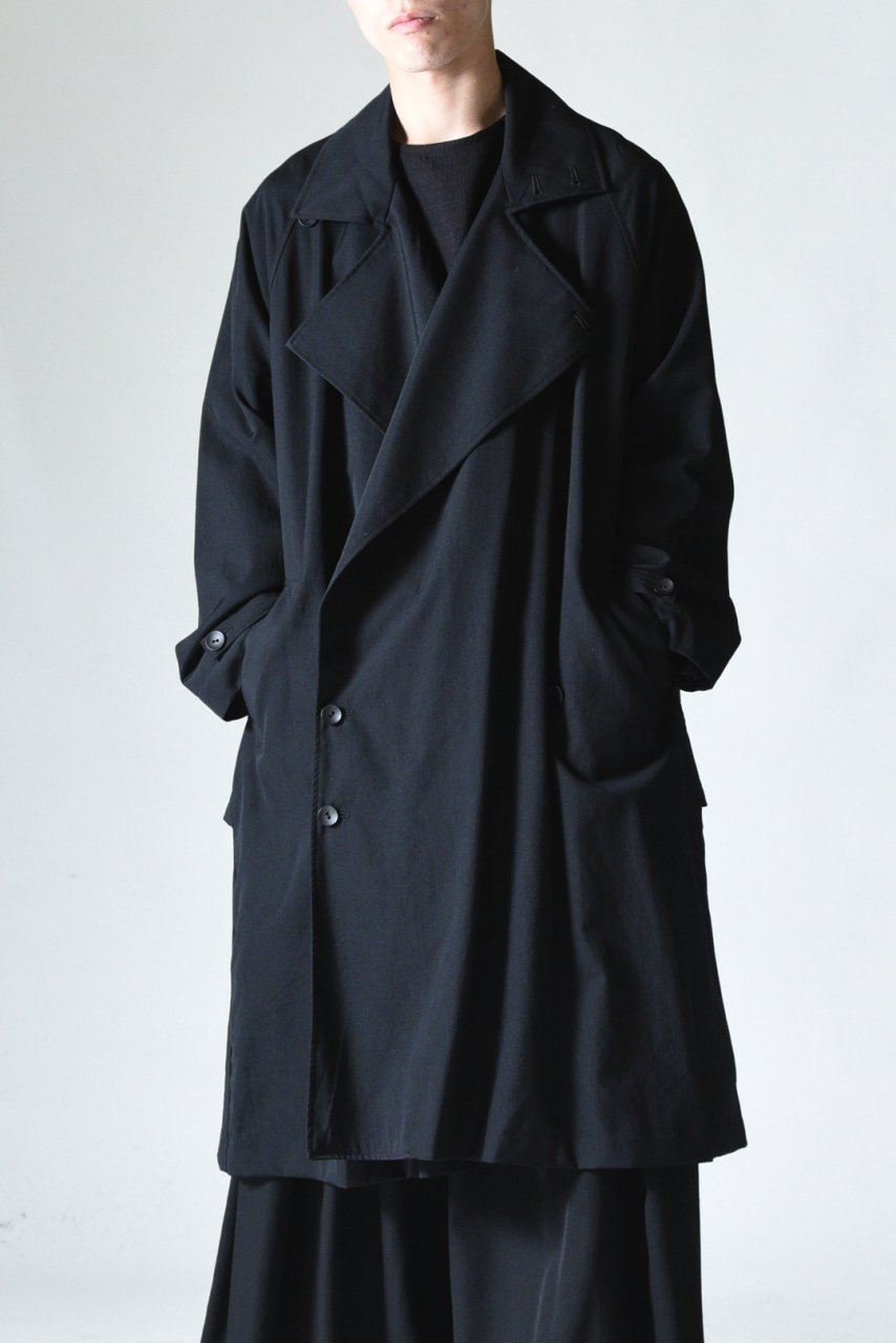 BISHOOL Wool Gabardine Big Lapel Over Trench Coat - Edwina  Horl,YANTOR,ETHOSENS等取扱い OVIE STUDIO の通販サイト