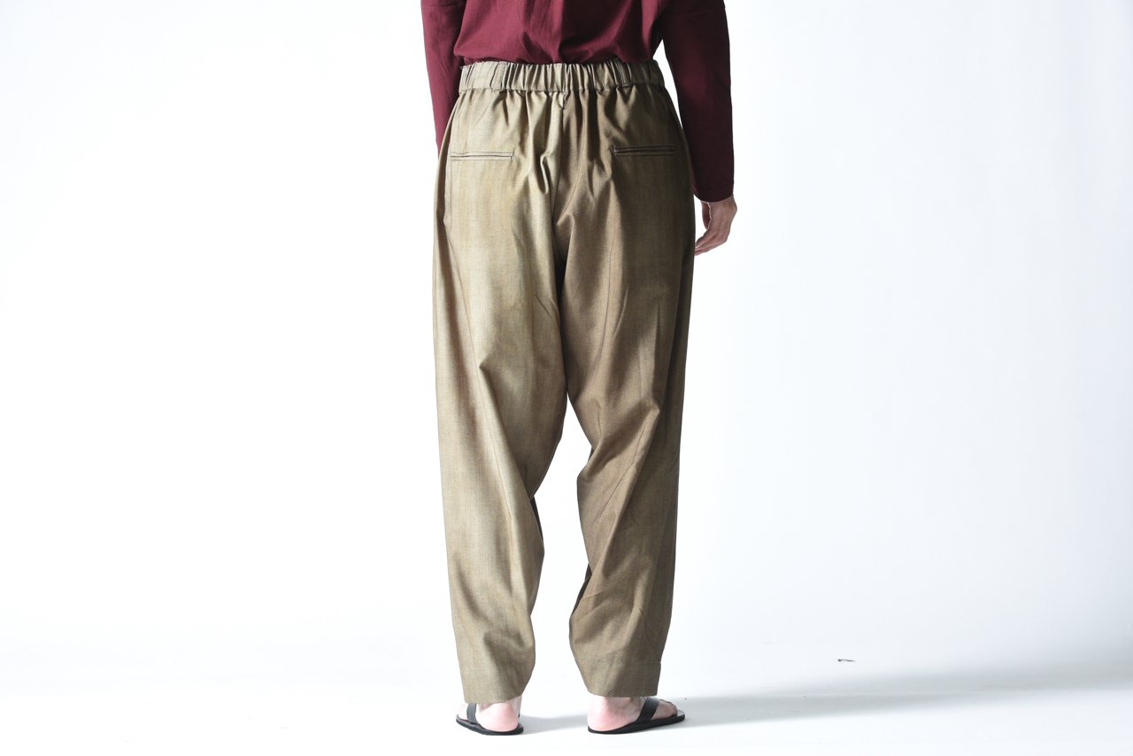 値下げしました。[YANTOR] Wool Jersey 6tuck Pants - カジュアルパンツ