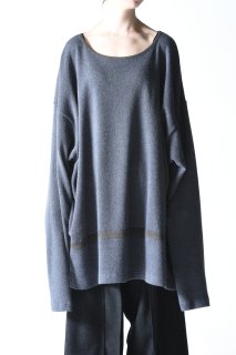NEPHOLOGIST Belted Loop Knit mix gray
