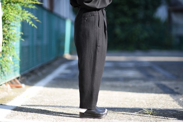 Paisley Jacquard Wool Himo Pants (NAVY) | angeloawards.com