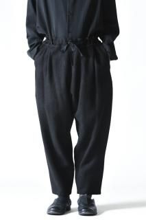 YANTOR Dark Paisley Jacquard Himo Pants Black