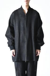 YANTOR Dark Paisley Jacquard Wide Blouson Gray