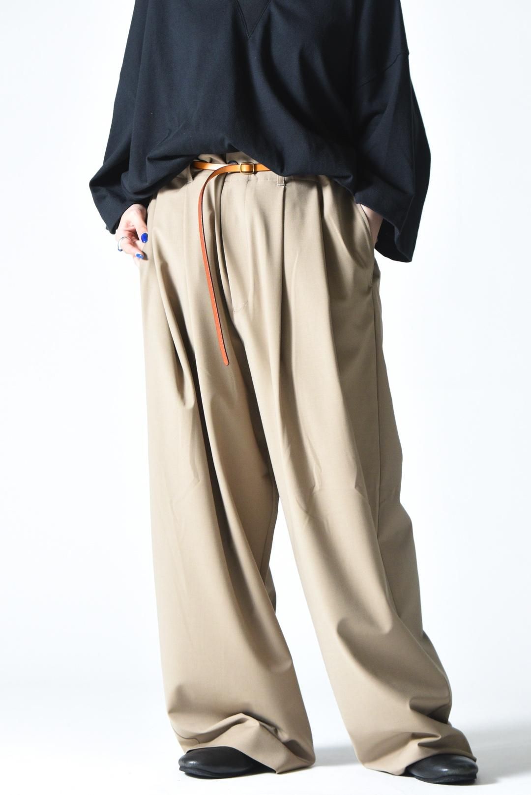 My Beautiful Landlet メリノウール２タックワイドパンツ beige - BISHOOL,Edwina Horl,My  Beautiful Landlet,YANTOR等取扱い OVIE STUDIO の通販サイト