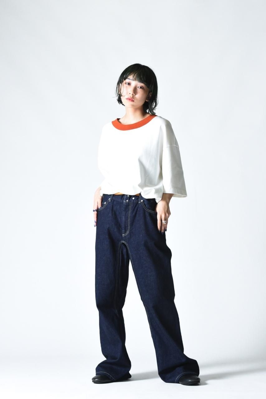 My Beautiful Landlet 12ozデニムガゼットパンツ one wash - BISHOOL