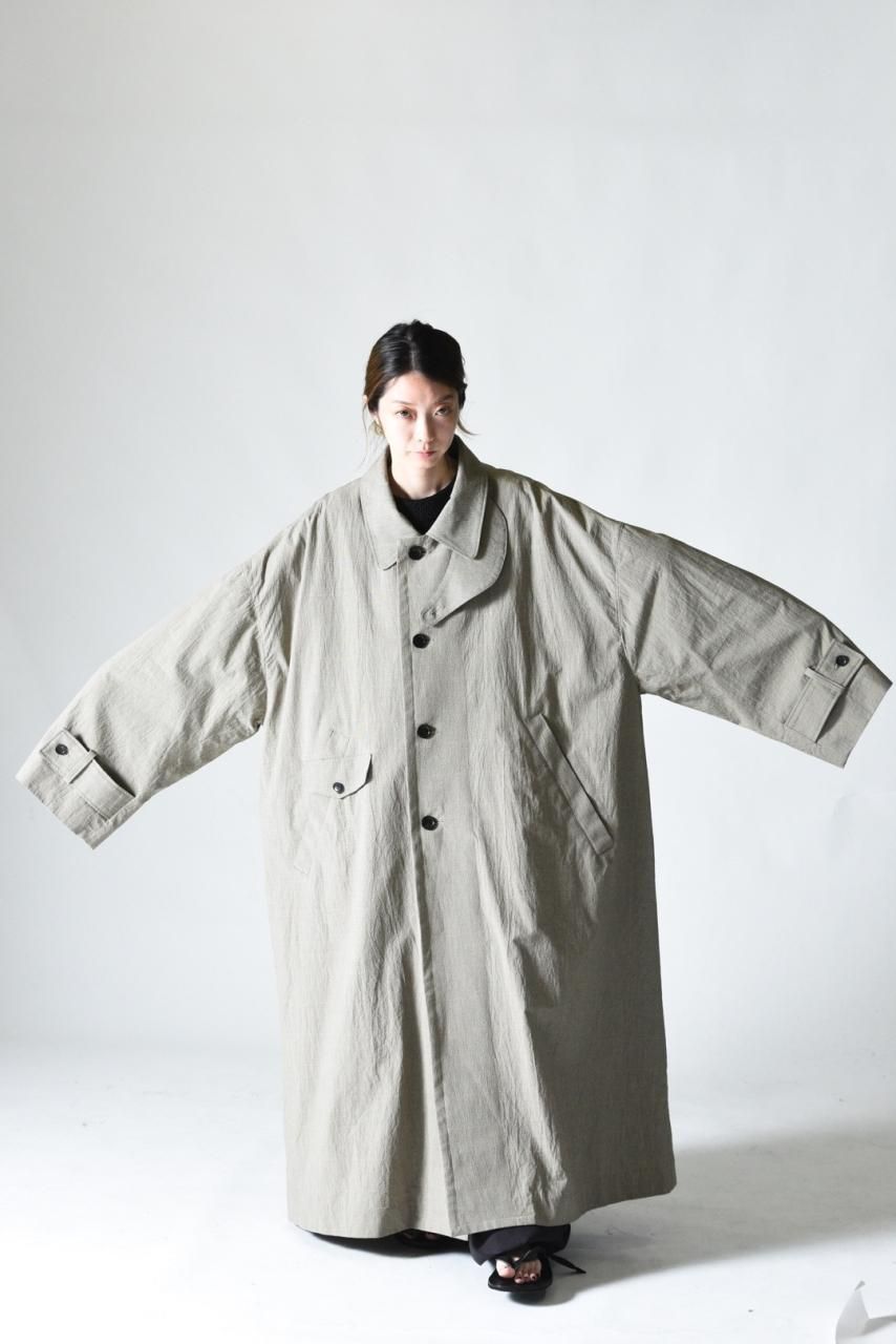 VOAAOV ステンカラースタンドビッグコート check - BISHOOL