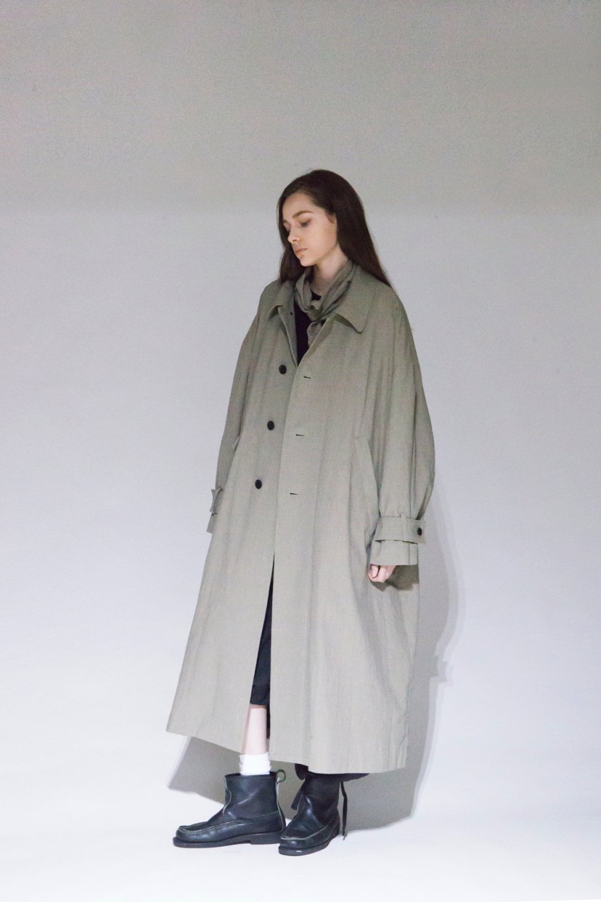 VOAAOV ステンカラースタンドビッグコート check - BISHOOL,Edwina