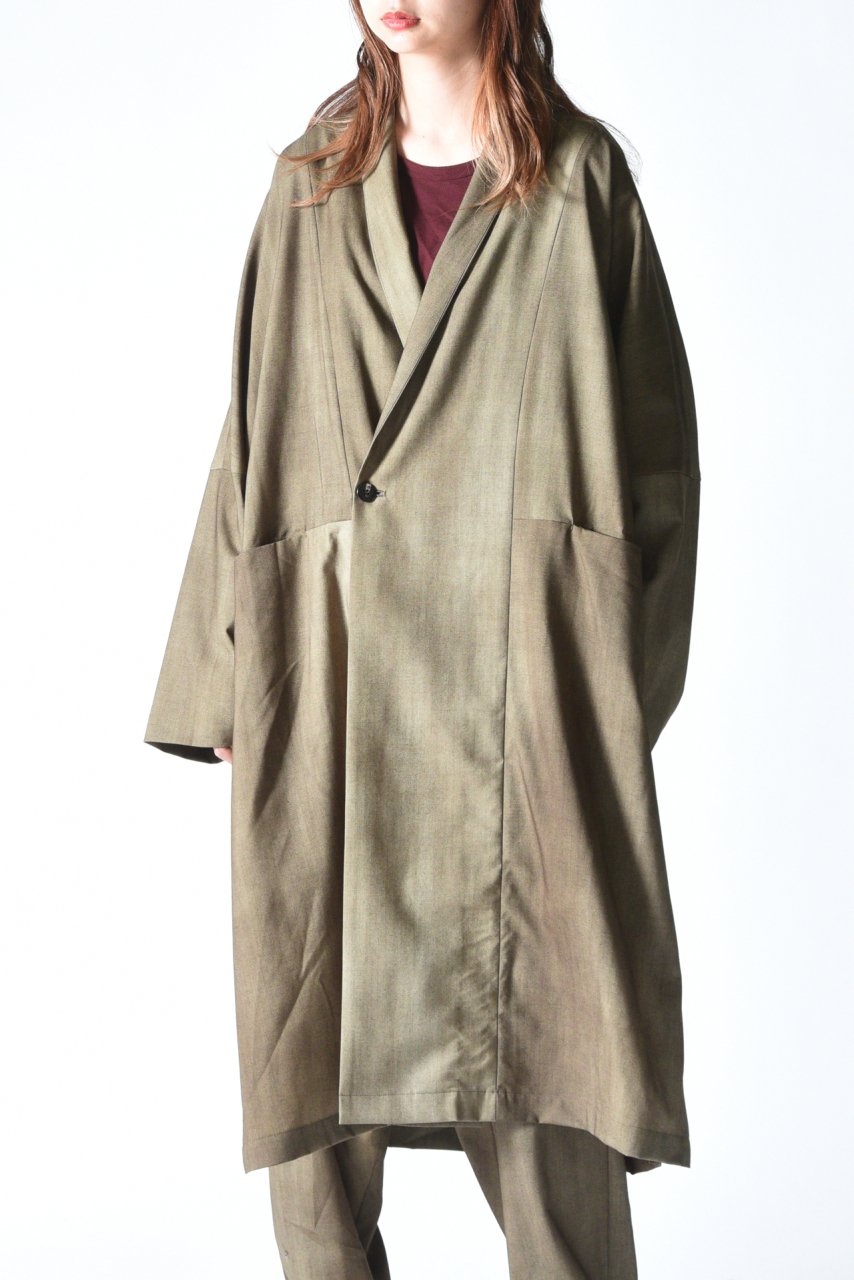 買い販売店 YANTOR Cotton Linen Wool Dolman Coat ] - yankedesignstc.com