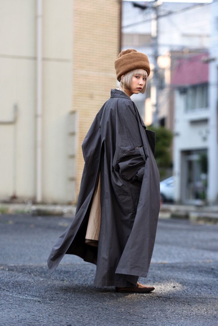 最高の mybeautifullandlet bafu cotton 黒普通裏地 ワイドロング