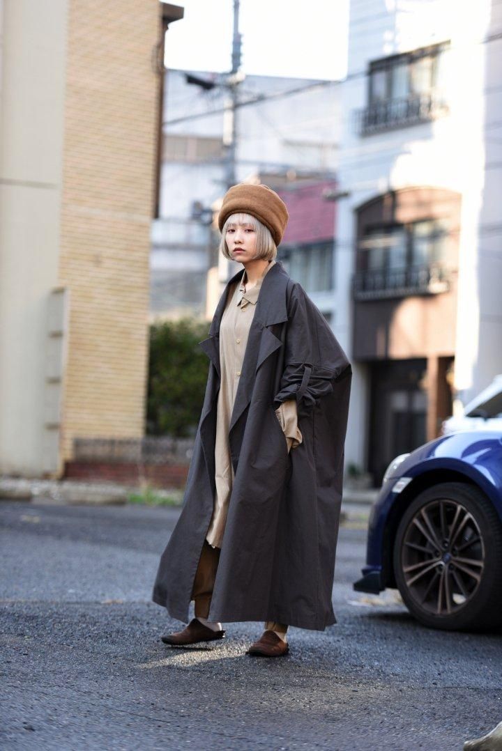 My Beautiful Landlet Bafu Cottonワイドロングコート OVIE My Beautiful Landlet Bafu Cottonワイドロングコート OVIE