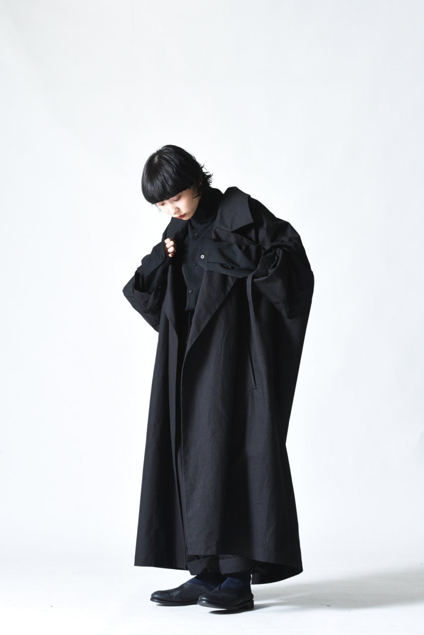 mybeautifullandlet bafu cotton ワイドロングコート男女問わず